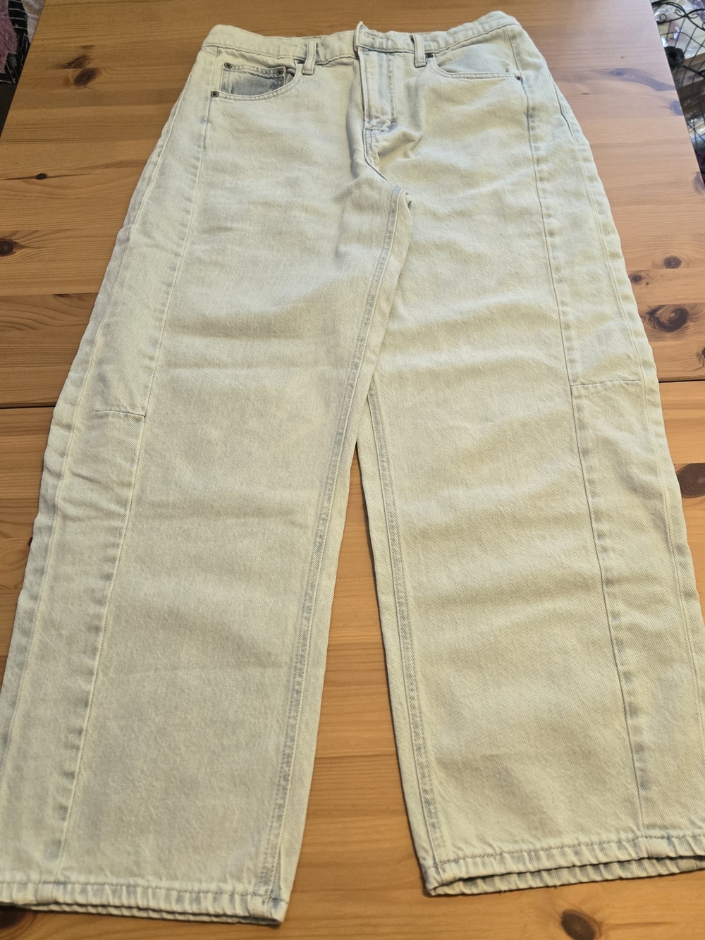 Lucky Brand High Rise Barrrl Leg Jeans Light Wash Size 4-27